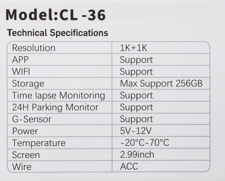 مجموعه عددی دوربین ثبت وقایع کلارو مدل CL-36
